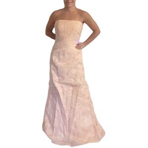Jovani Strapless Gown Blush